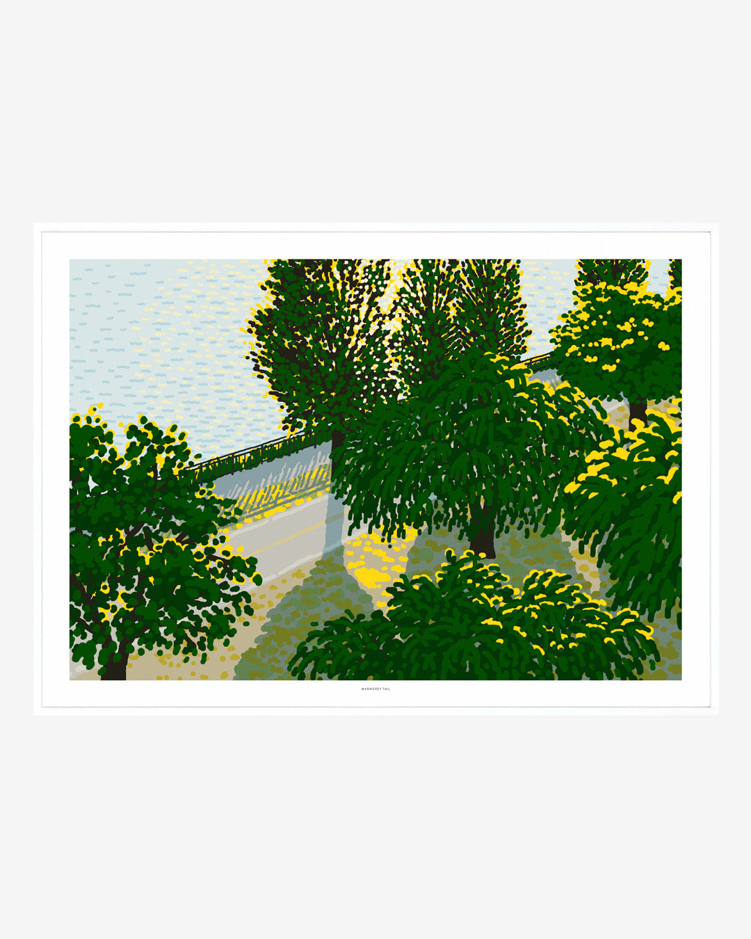 WARMGREY TAIL(ウォームグレーテール)/ RIVERSIDE POSTER 500mm x 700mm (フレーム付き)【バーンストア】