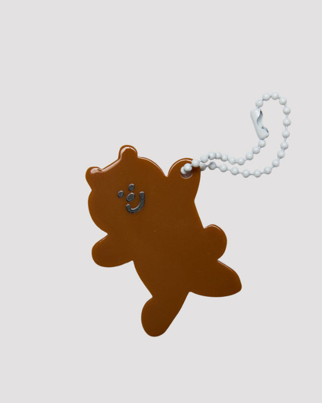 【バーンストア】ooowl / KEYRING BEAR GLITTER BROWN