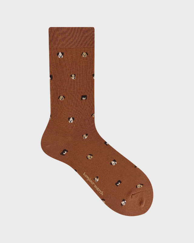 【バーンストア】Bonjour March /Companion dog socks - men