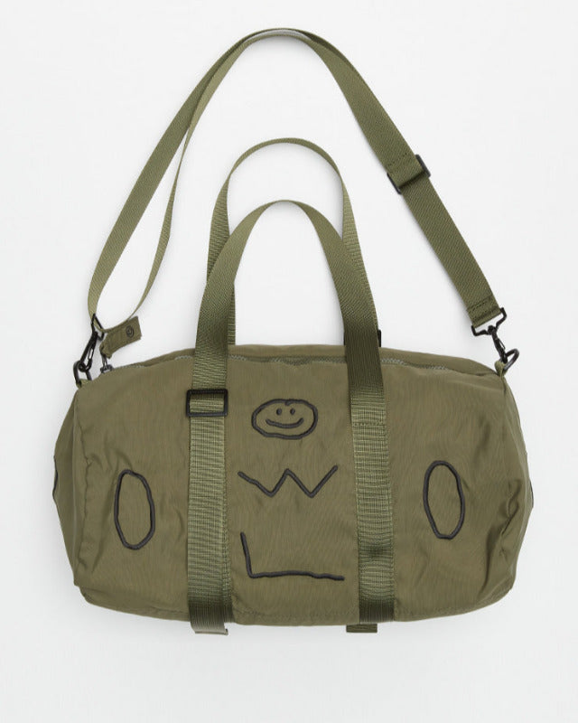 【バーンストア】ooowl / NYLON DUFFLE BAG BIG WE LOVE KHAKI