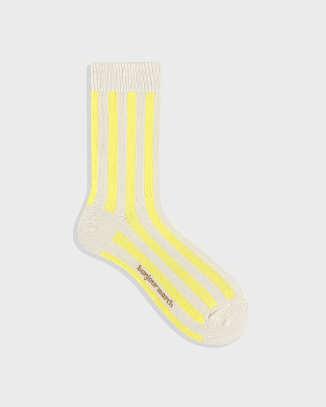 【バーンストア】Bonjour March / Spring socks Lemon