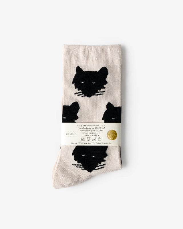 WARMGREY TAIL(ウォームグレーテール)/ WOLF SOCKS - CREAM WHITE【バーンストア】