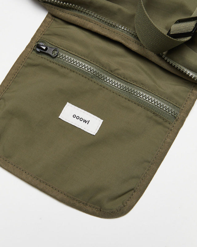 【バーンストア】ooowl / NYLON DUFFLE BAG BIG WE LOVE KHAKI