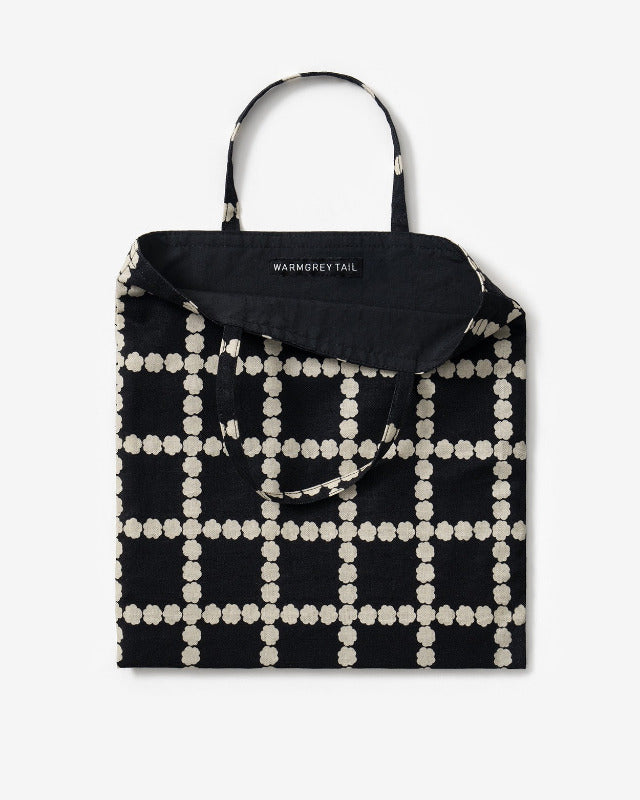 WARMGREY TAIL(ウォームグレーテール)/ BLOSSOM CHECK MINI BAG - BLACK【バーンストア】