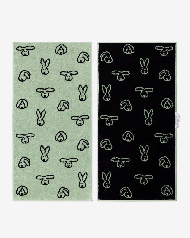 【バーンストア】WARMGREY TAIL / BUNNY BUNNY FACE TOWEL - MINT