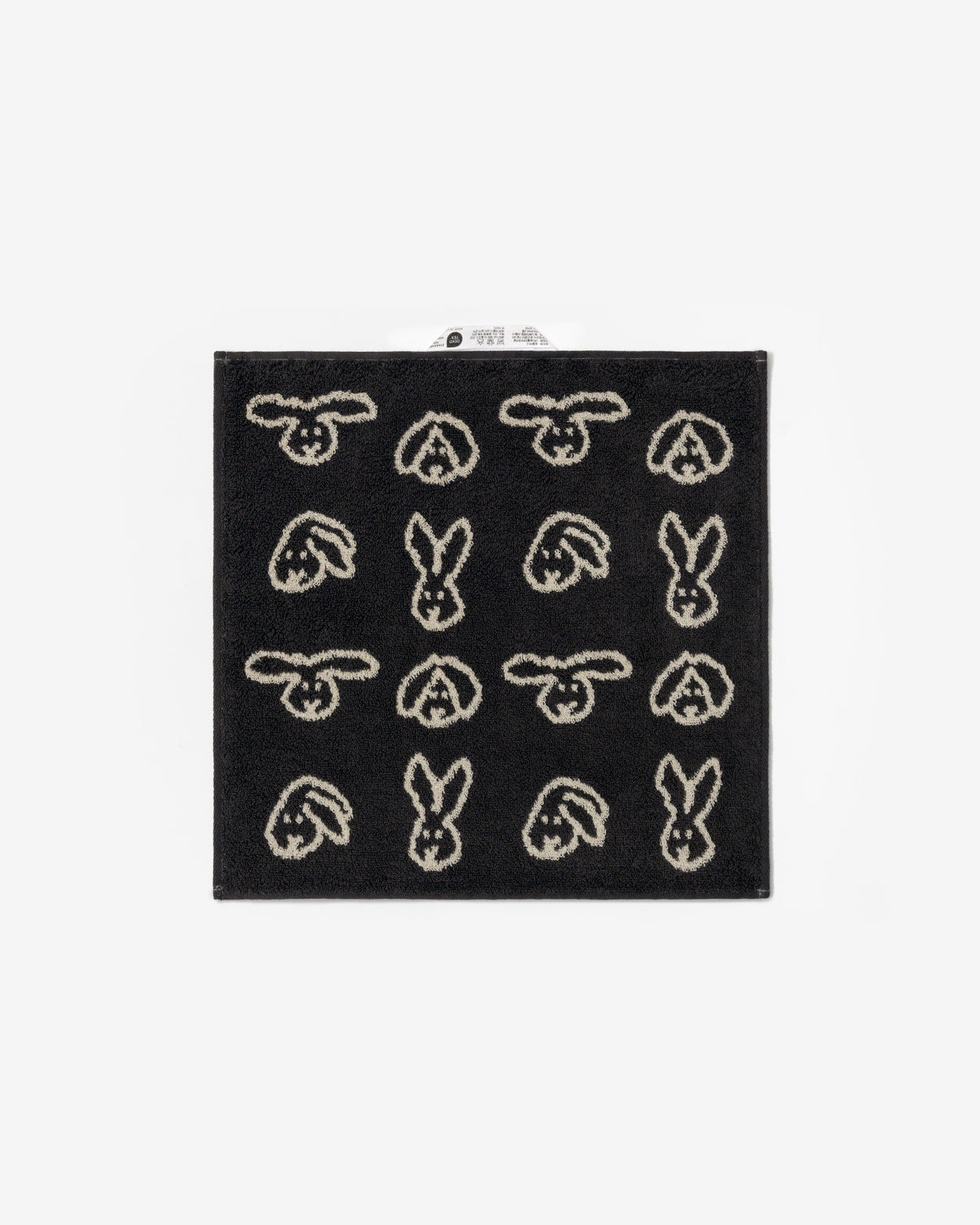 【バーンストア】WARMGREY TAIL / BUNNY BUNNY HAND TOWEL - BLACK