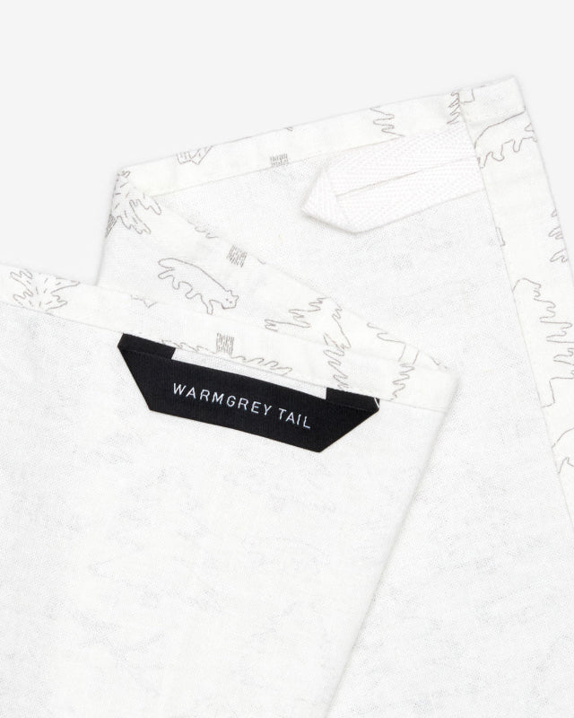 【バーンストア】WARMGREY TAIL / NORTH LAND KITCHEN CLOTH - SNOW キッチンクロス