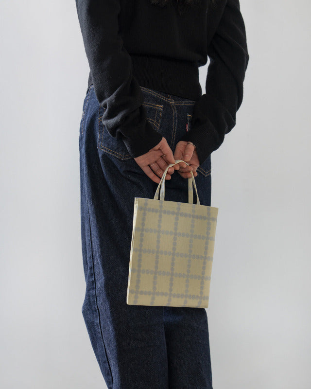 WARMGREY TAIL(ウォームグレーテール)/ BLOSSOM CHECK MINI BAG - BUTTER【バーンストア】