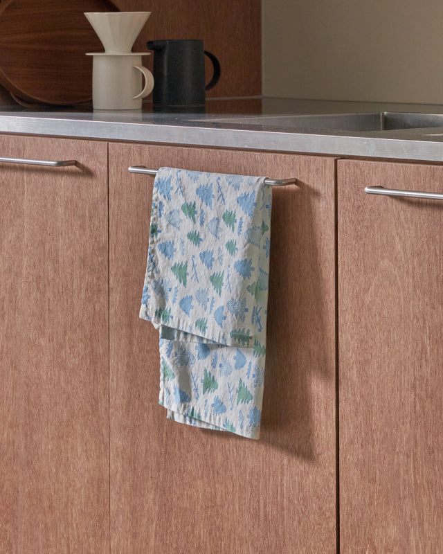 【バーンストア】WARMGREY TAIL / NORTH LAND KITCHEN CLOTH - BLUE & GREEN キッチンクロス