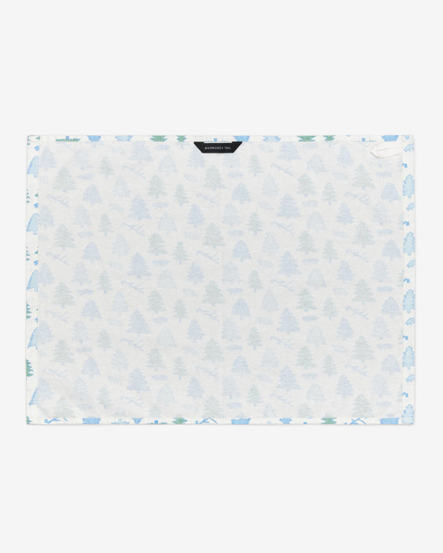 【バーンストア】WARMGREY TAIL / NORTH LAND KITCHEN CLOTH - BLUE & GREEN キッチンクロス