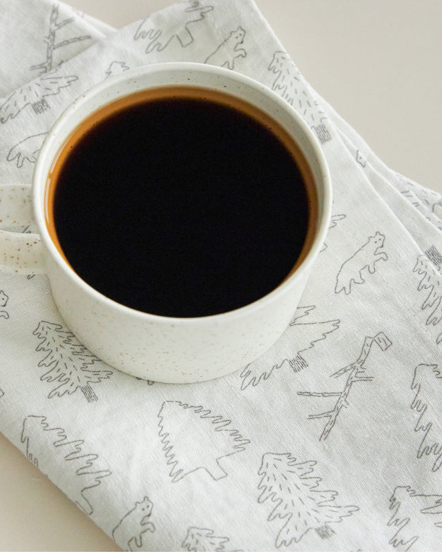 【バーンストア】WARMGREY TAIL / NORTH LAND KITCHEN CLOTH - SNOW キッチンクロス