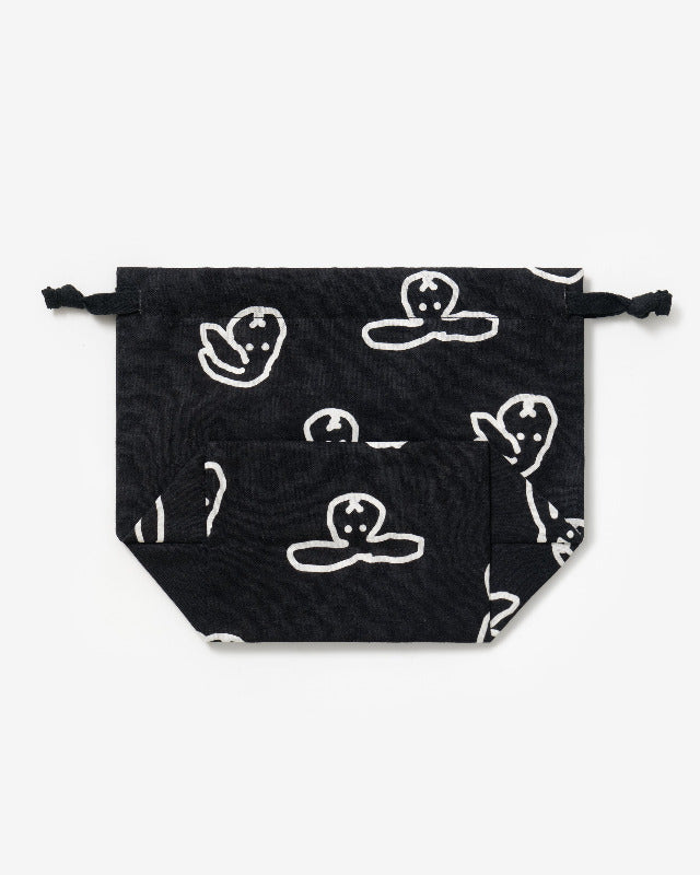 WARMGREY TAIL(ウォームグレーテール)/ BUNNY BUNNY STRING POUCH - BLACK【バーンストア】