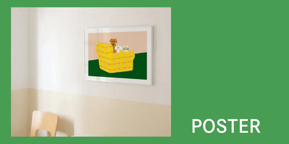 ウォームグレーテール：FABRIC POSTER