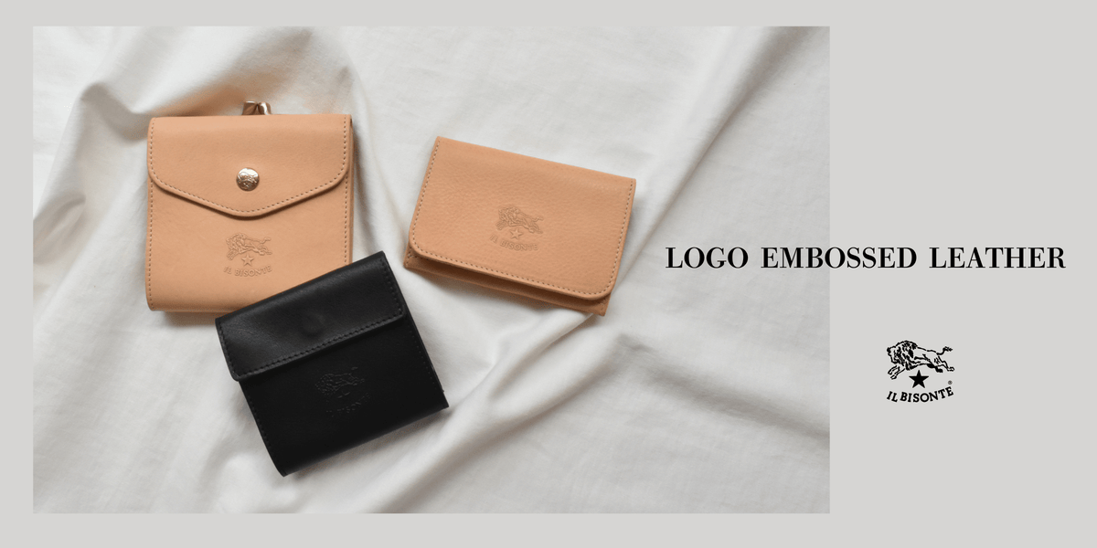 イルビゾンテ：LOGO EMBOSSED LEATHER