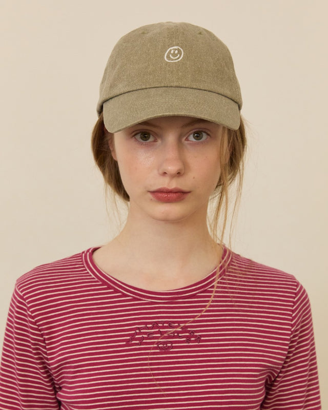 【バーンストア】ooowl /  WASHING CAP LOVE KHAKI