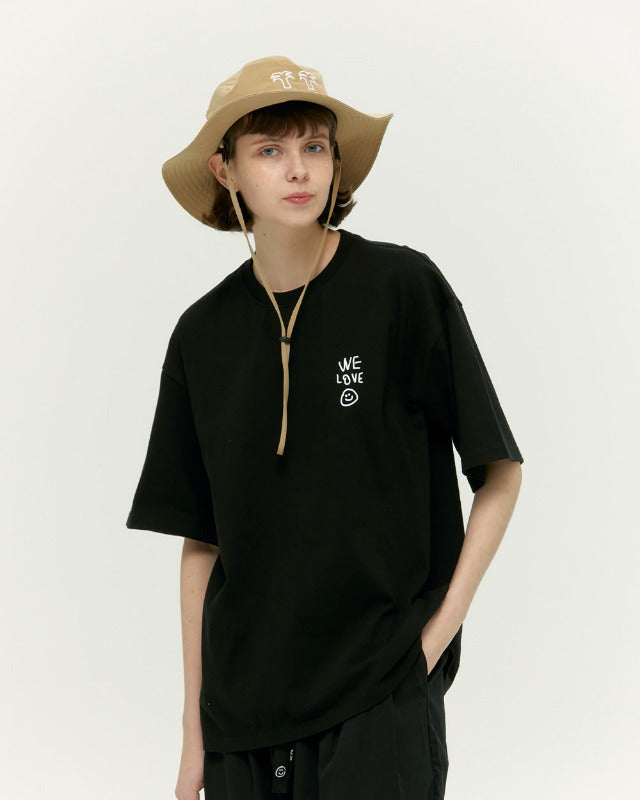 【バーンストア】ooowl /   T SHIRT WE LOVE BLACK