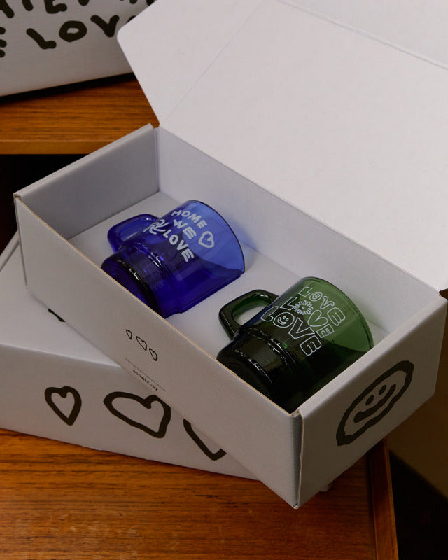 【バーンストア】ooowl /  MILK GLASS LOVE GIFT SET