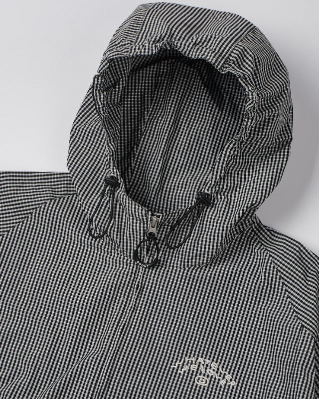 【バーンストア】ooowl /   HOOD WINDBREAKER WE LOVE BLACK CHECK