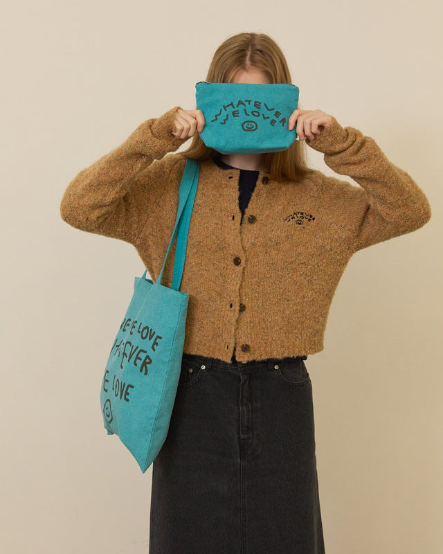 【バーンストア】ooowl /  PIGMENT ECO BAG WE LOVE TEAL BLUE