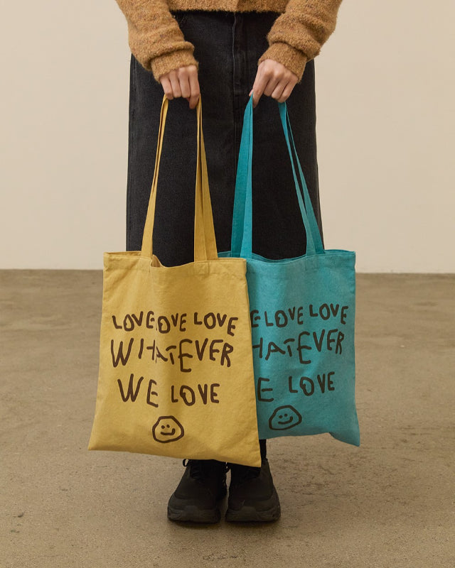 【バーンストア】ooowl /  PIGMENT ECO BAG WE LOVE TEAL BLUE