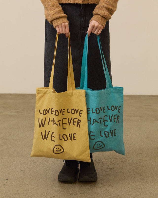 【バーンストア】ooowl /  PIGMENT ECO BAG WE LOVE MUSTARD