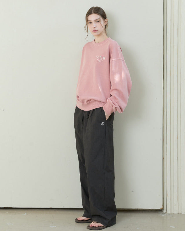 【バーンストア】ooowl /  IN AND OUT PANTS LOVE CHARCOAL
