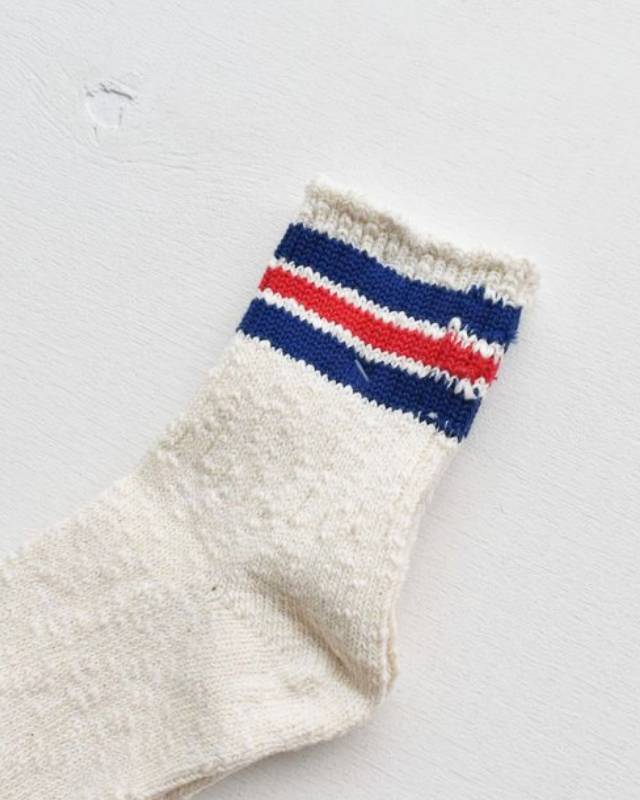 Planet-e(プラネット イー) / Slab Nep Three Line Socks  IVORY【バーンストア】