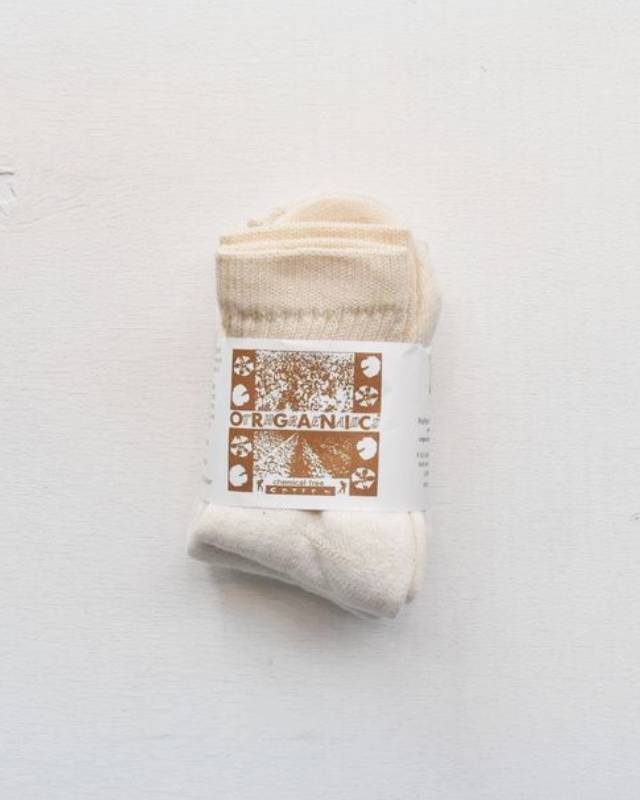 ORGANIC THREADS (オーガニックスレッズ) / 3P SOCKS SHORT TOP【バーンストア】
