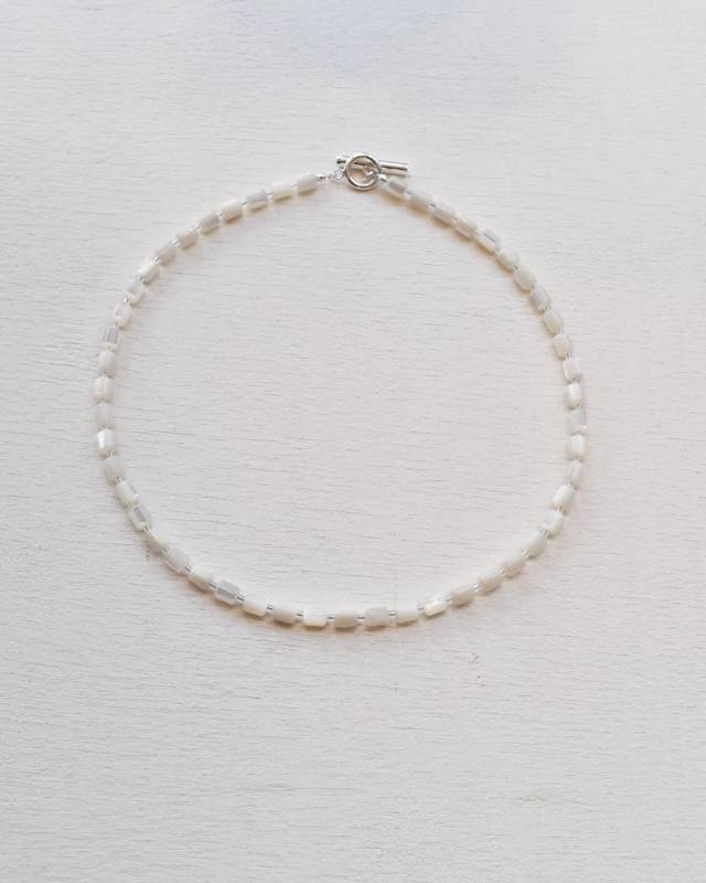 ROSETTAPRAYER（ロゼッタプレア） / PEARL SHELL TOGGLE NECKLACE- CYLINDER【バーンストア】