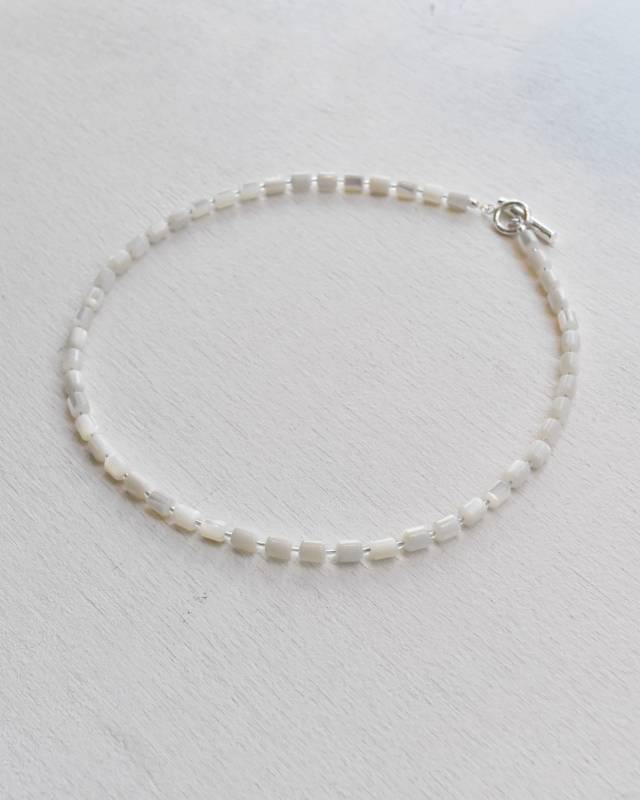 ROSETTAPRAYER（ロゼッタプレア） / PEARL SHELL TOGGLE NECKLACE- CYLINDER【バーンストア】