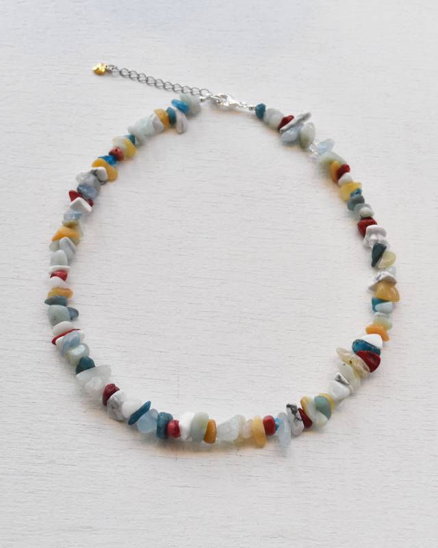 ROSETTAPRAYER（ロゼッタプレア） / NATIRAL CRYSTAL CHIP NECKLACE- MIX COLOR【バーンストア】
