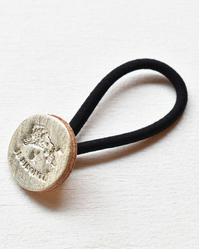 【イルビゾンテ】メタリックレザー ヘアゴム 54192304597