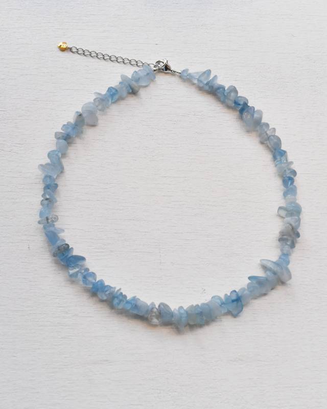 ROSETTAPRAYER（ロゼッタプレア） / NATIRAL CRYSTAL CHIP NECKLACE- AQUAMARINE【バーンストア】