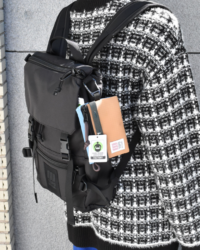 TOPO DESIGNS (トポデザイン）/ MOUNTAIN ACCESSORY BAG ‐ River Blue/ Brown Oak 【バーンストア】