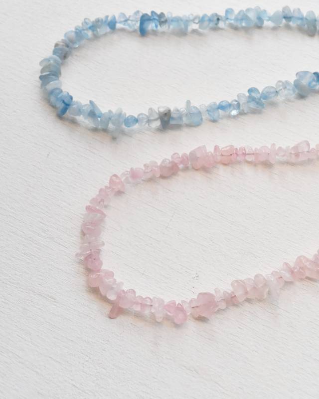 ROSETTAPRAYER（ロゼッタプレア） / NATIRAL CRYSTAL CHIP NECKLACE- AQUAMARINE【バーンストア】