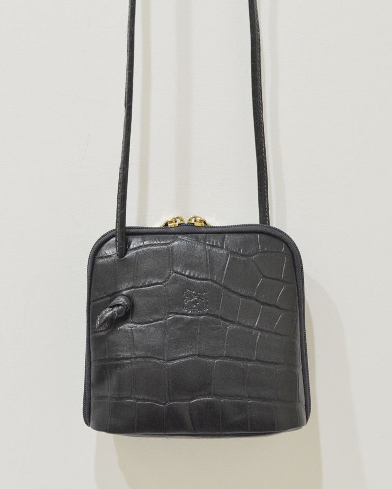 イルビゾンテ】クロコエンボスドレザー クロスボディバッグ 54202307811