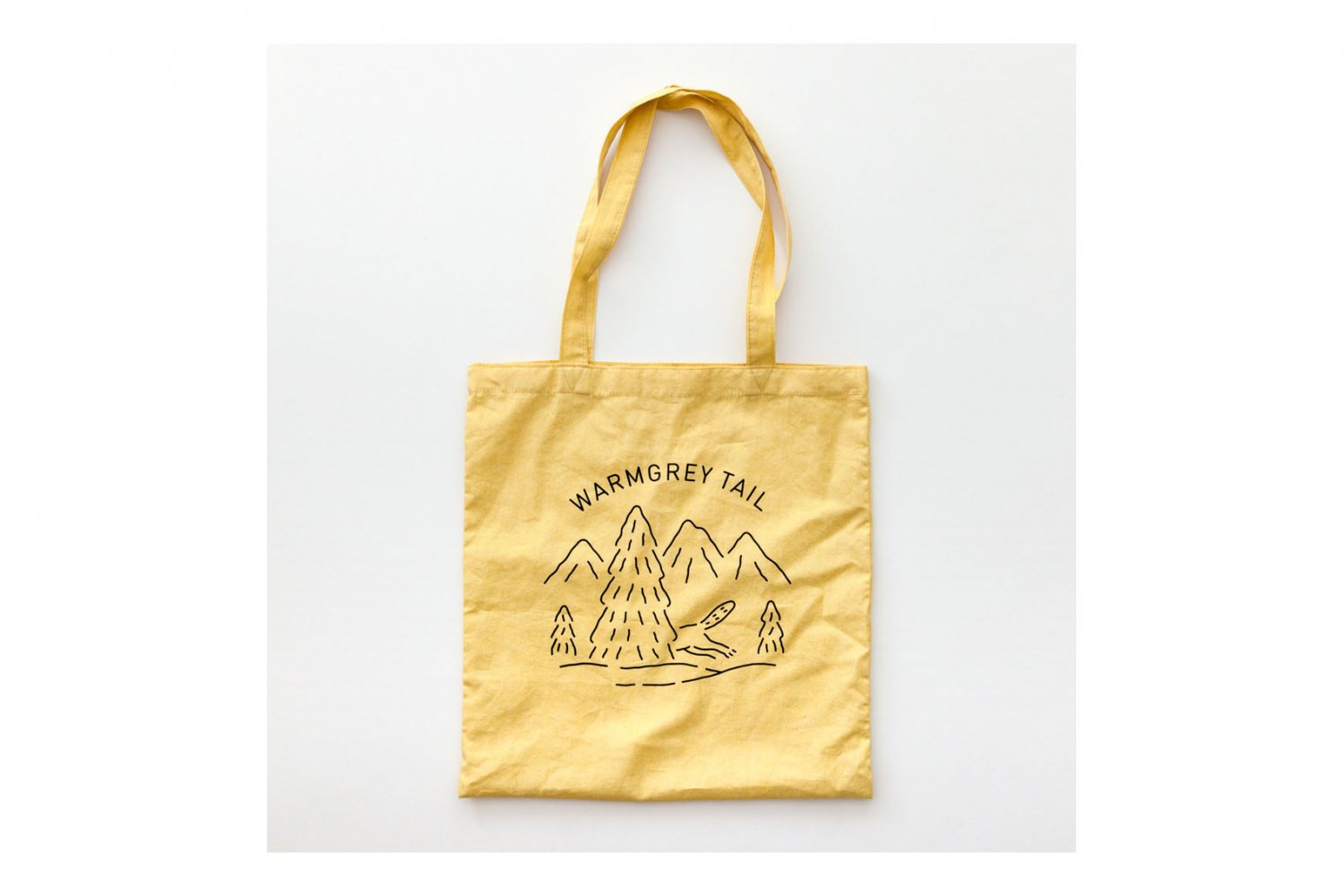 【バーンストア】WARMGREY TAIL / LOGO BAG - CUSTARD YELLOW