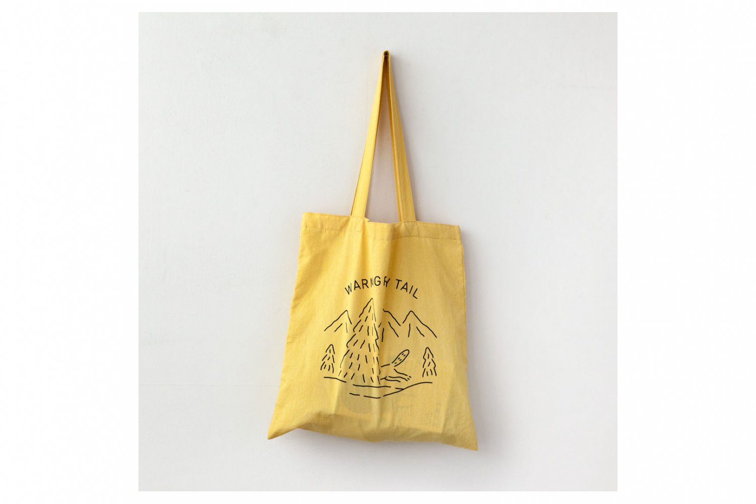 【バーンストア】WARMGREY TAIL / LOGO BAG - CUSTARD YELLOW