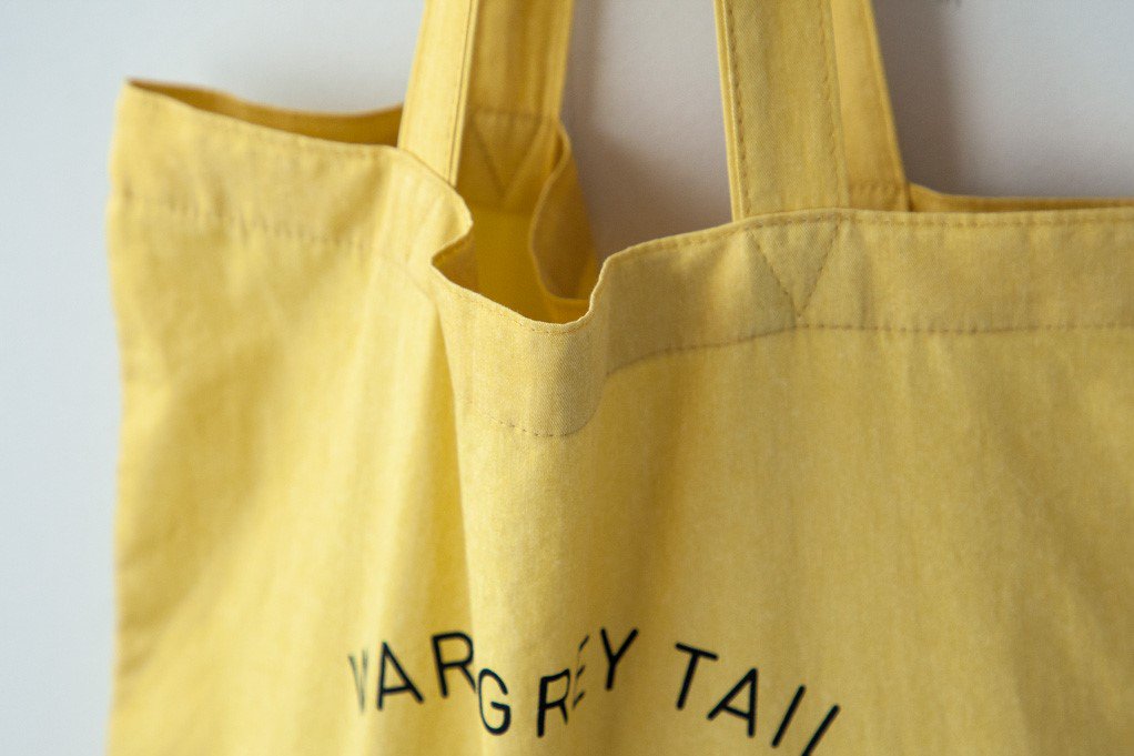 【バーンストア】WARMGREY TAIL / LOGO BAG - CUSTARD YELLOW