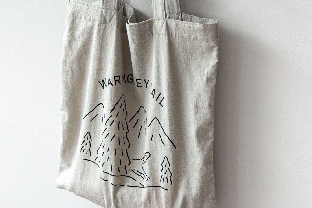 【バーンストア】WARMGREY TAIL / LOGO BAG - WARM GREY