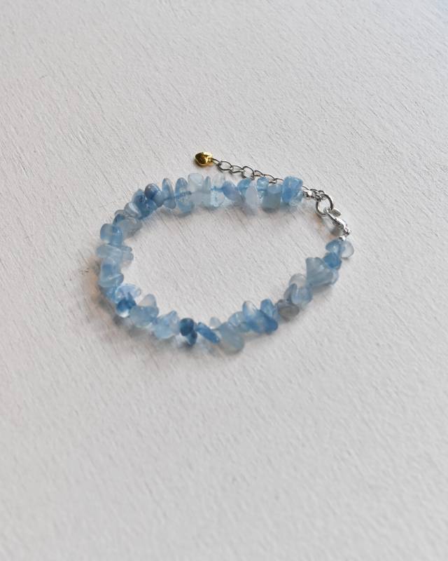 ROSETTAPRAYER（ロゼッタプレア） / NATIRAL CRYSTAL CHIP BRACELET- AQUAMARINE【バーンストア】