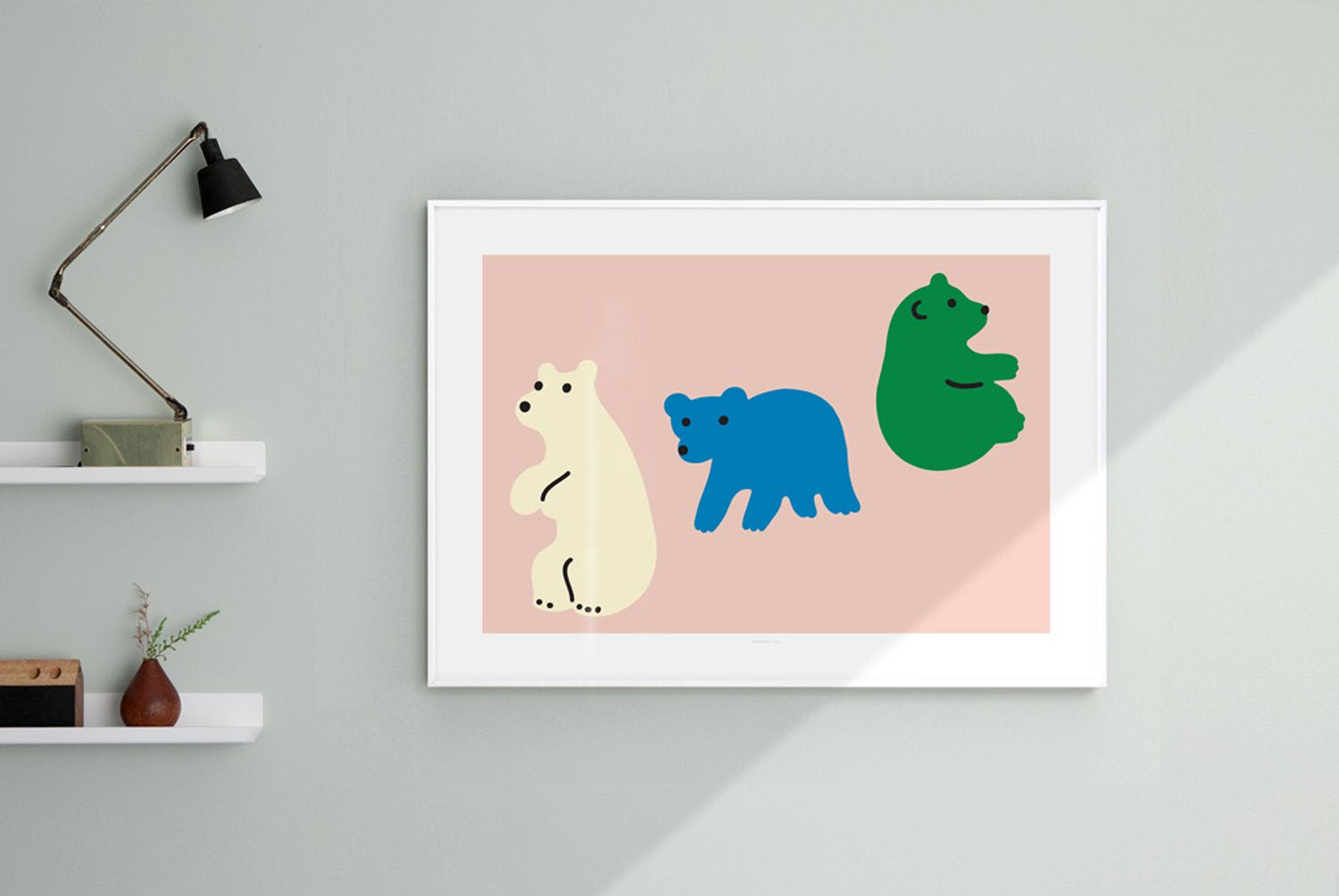 【バーンストア】WARMGREY TAIL / ROLLING BEARS POSTER 300x400mm