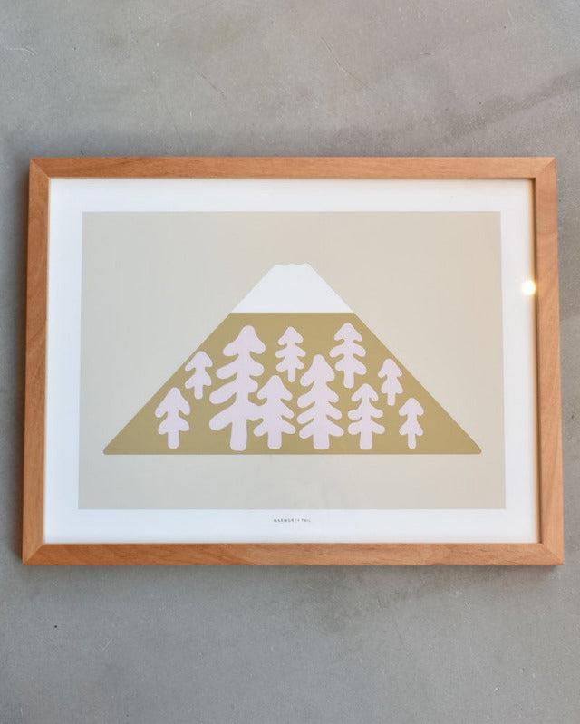 【バーンストア】WARMGREY TAIL / SNOWPEAK - BROWN POSTER 300x400mm