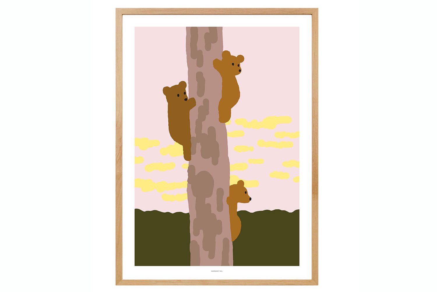 【バーンストア】WARMGREY TAIL / TREE&BEARS POSTER 300x400mm