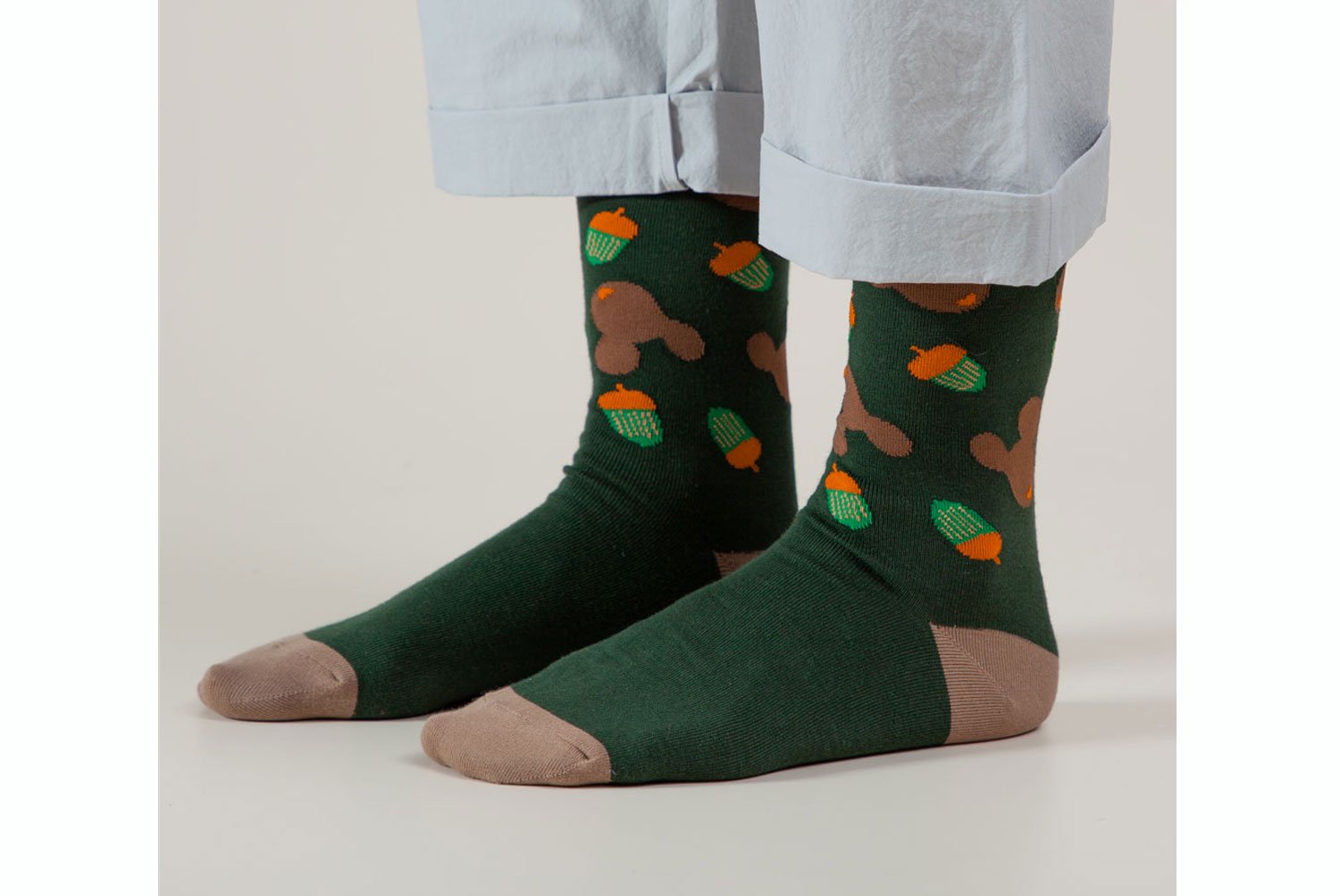 【バーンストア】WARMGREY TAIL DOTORI LIFE - GREEN SOCKS