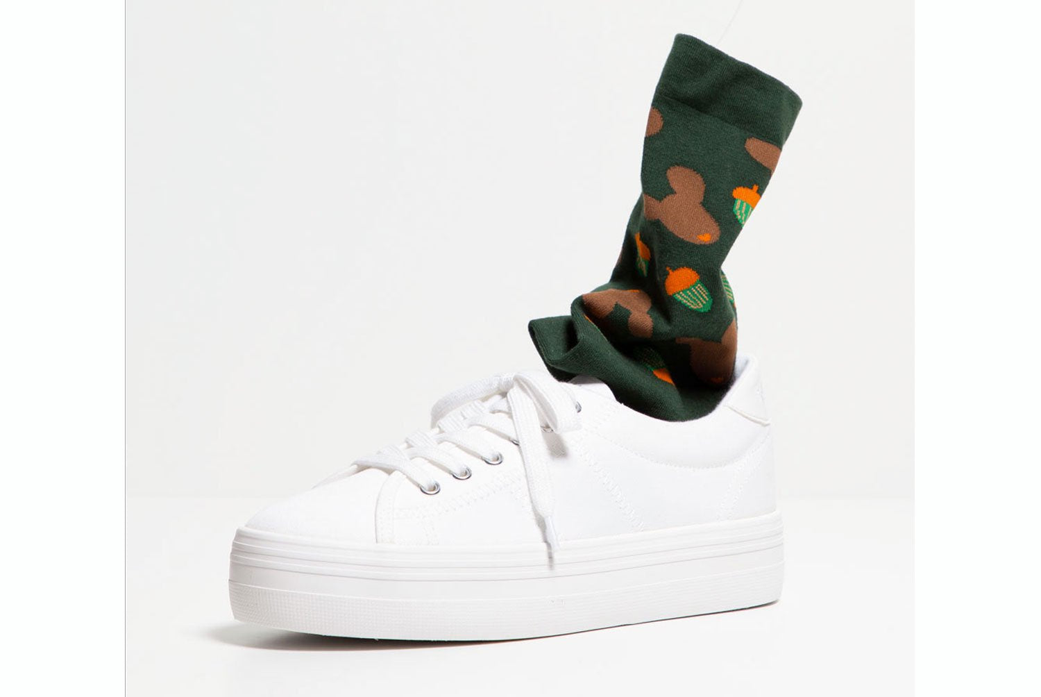 【バーンストア】WARMGREY TAIL DOTORI LIFE - GREEN SOCKS