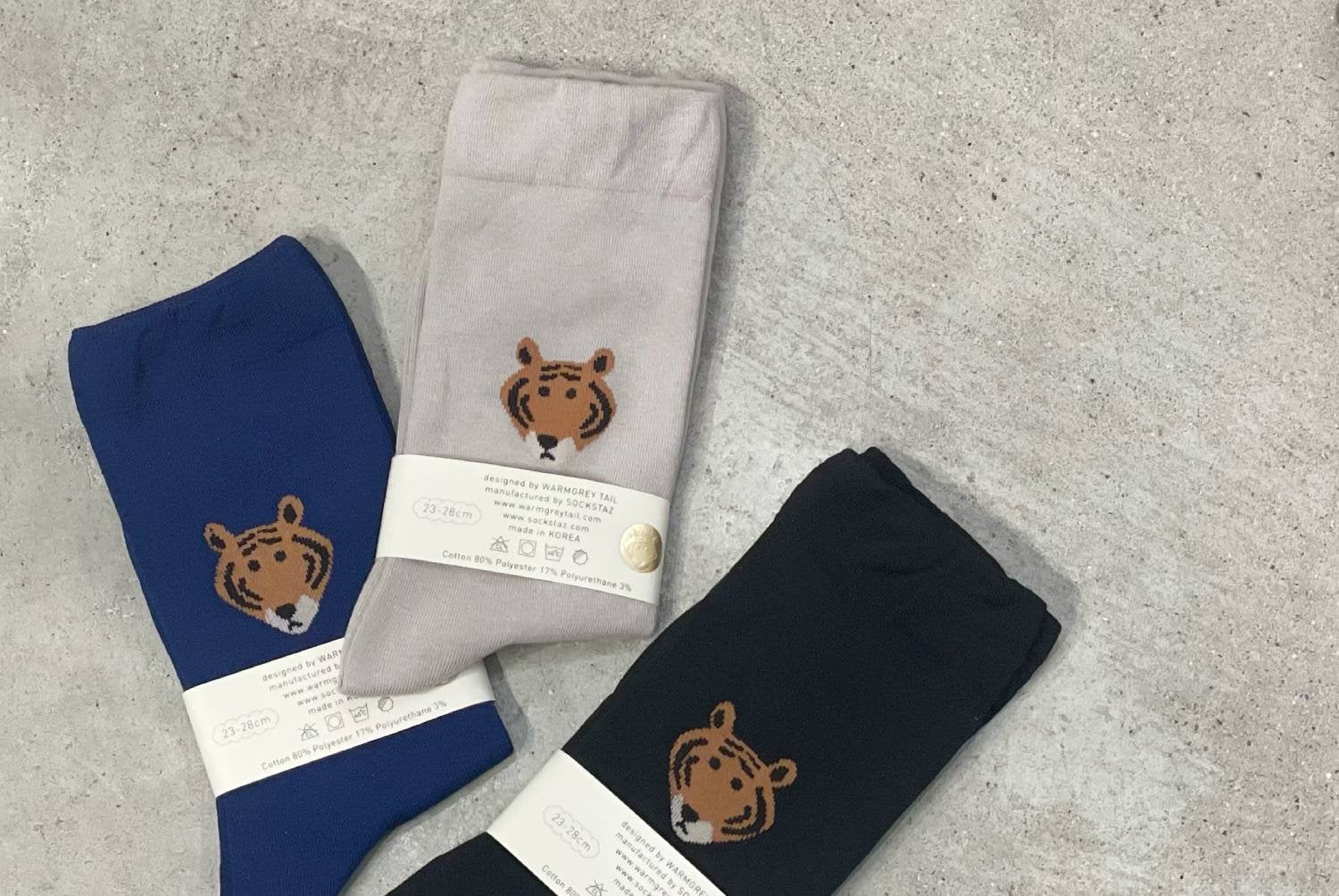 【バーンストア】WARMGREY TAIL / MEET TIGER SOCKS