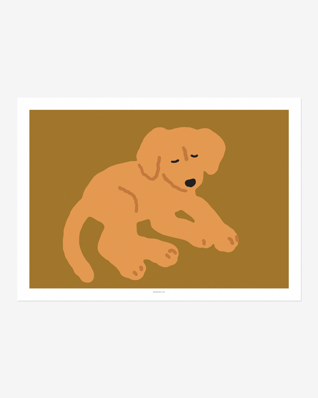 【バーンストア】WARMGREY TAIL / SLEEPING DOG  POSTER 300mm x 400mm WA210159/WA21347