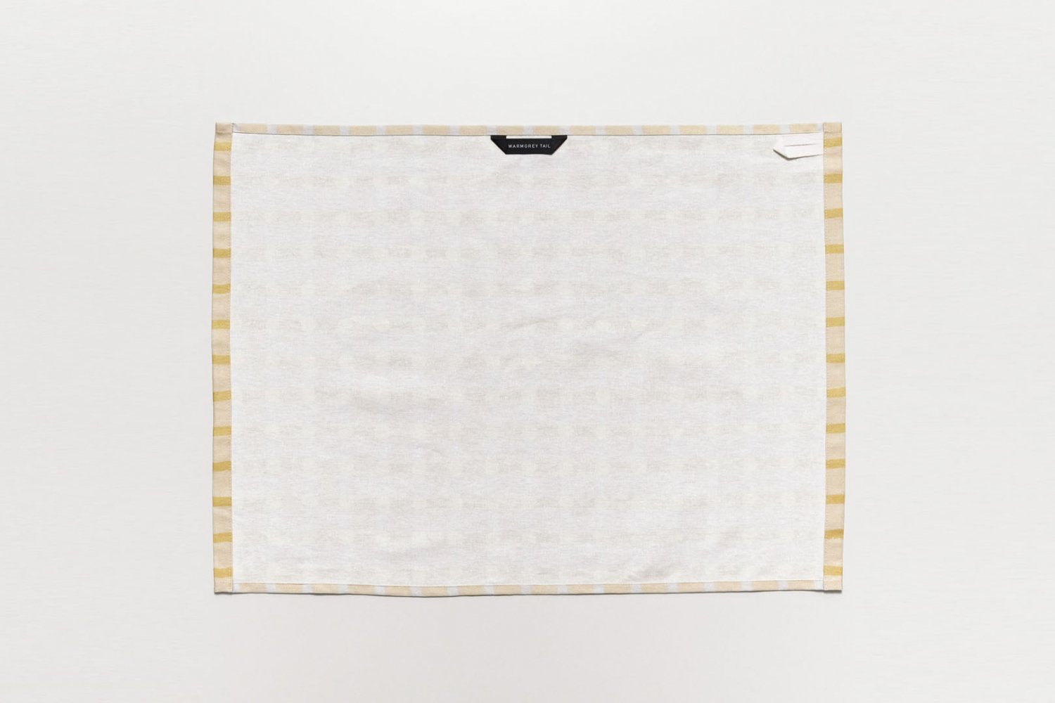 【バーンストア】WARMGREY TAIL / DOT CHECK KITCHEN CLOTH - LEMON ON BEIGE