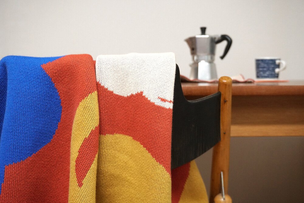 【バーンストア】mon ete / Cottage Knit Blanket